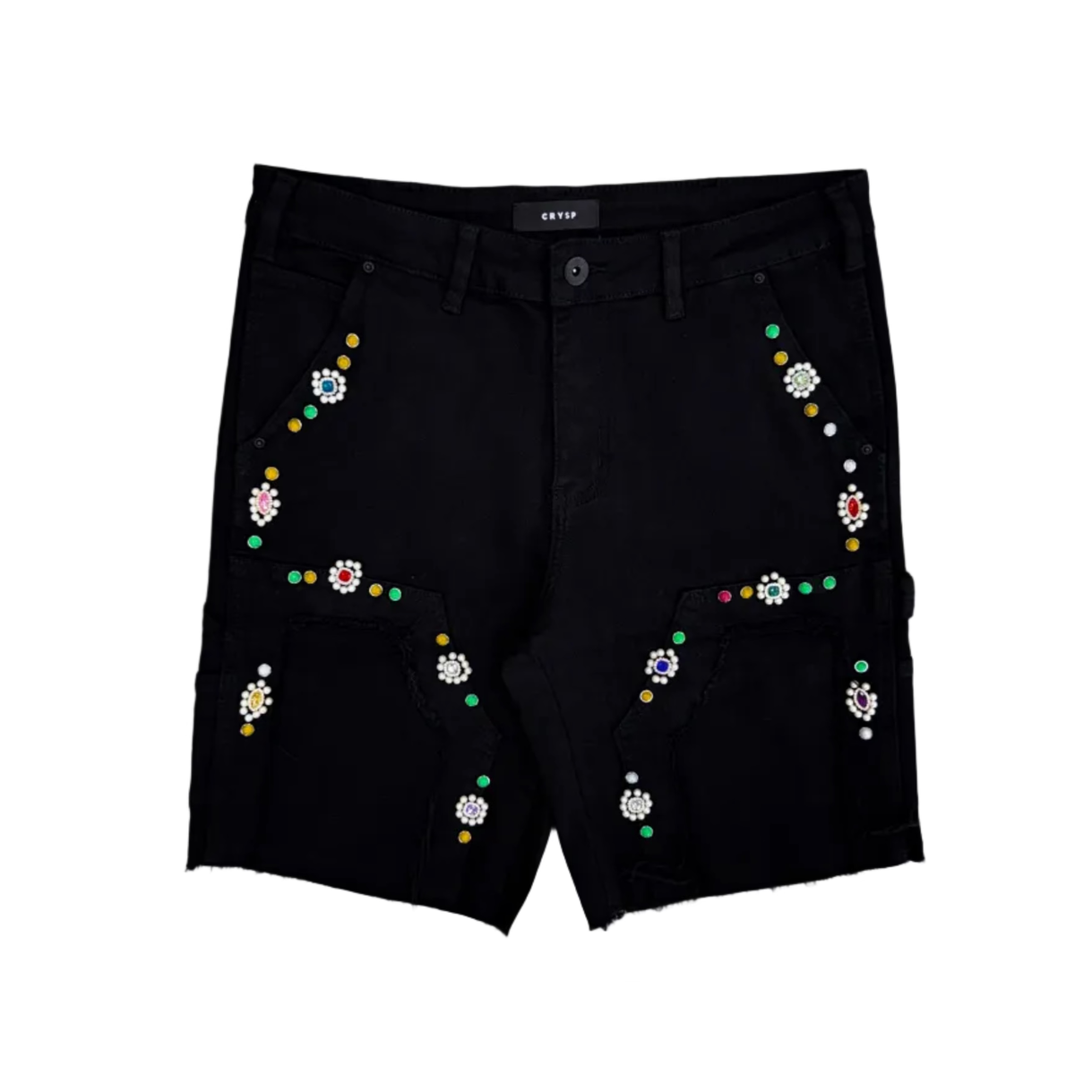 Crysp Denim | Lotus Jorts - Jet Black