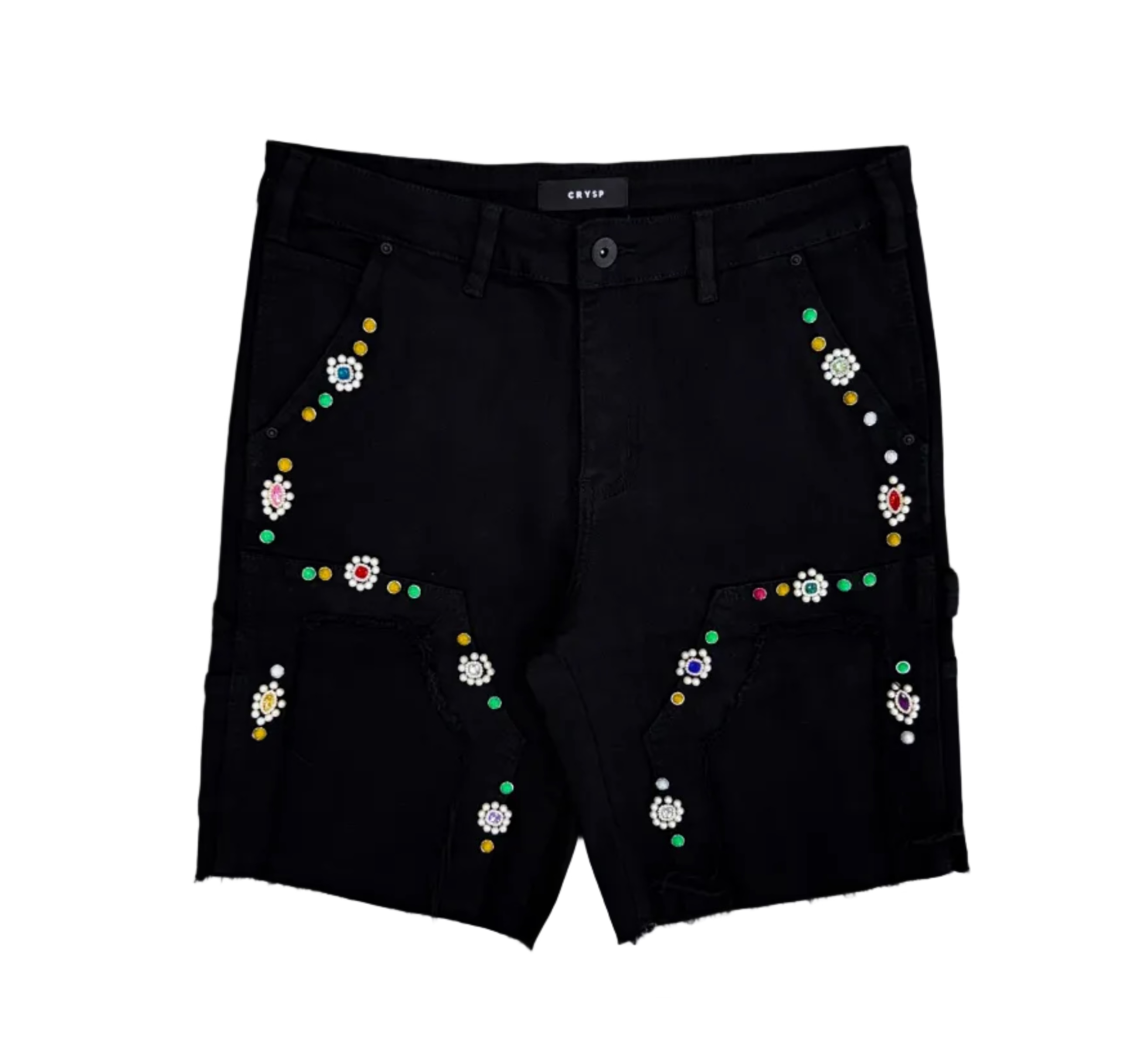 Crysp Denim | Lotus Jorts - Jet Black