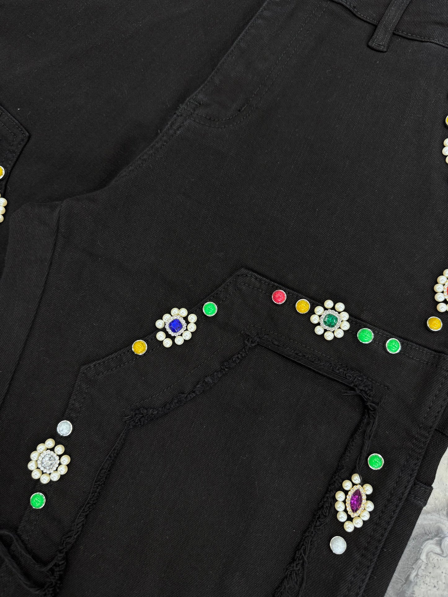 Crysp Denim | Lotus Jorts - Jet Black
