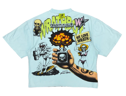 Wrathboy | We Love Wrath Tee - Light Blue