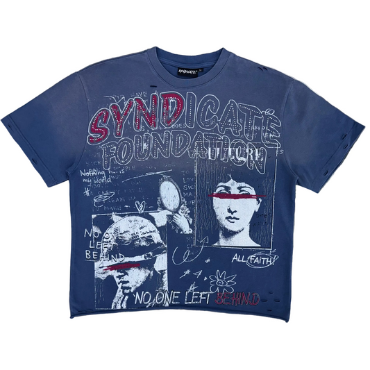 The Syndicate | Left Behind Tee - Navy Wash