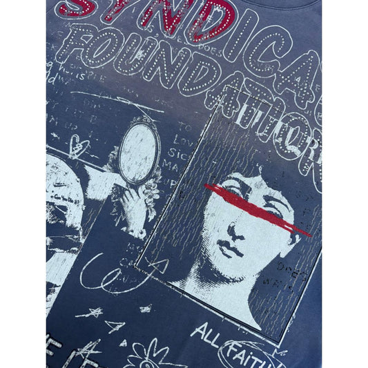 The Syndicate | Left Behind Tee - Navy Wash