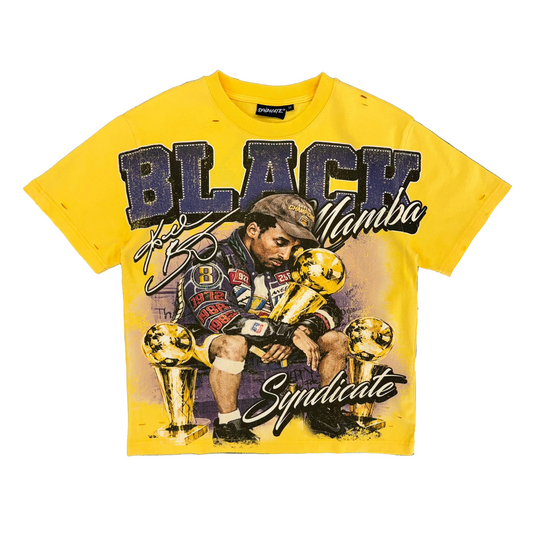 The Syndicate |  Black Mamba Tee - Yellow Wash