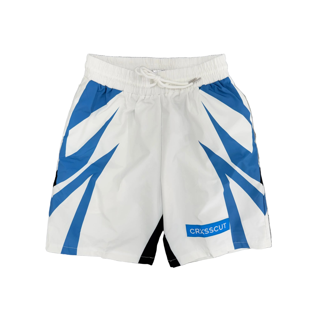 CrxssCut | Velocity Nylon Short Set - White/Blue