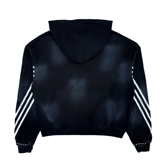Prestige Collection | Loner Rhinestone Hoodie - Black