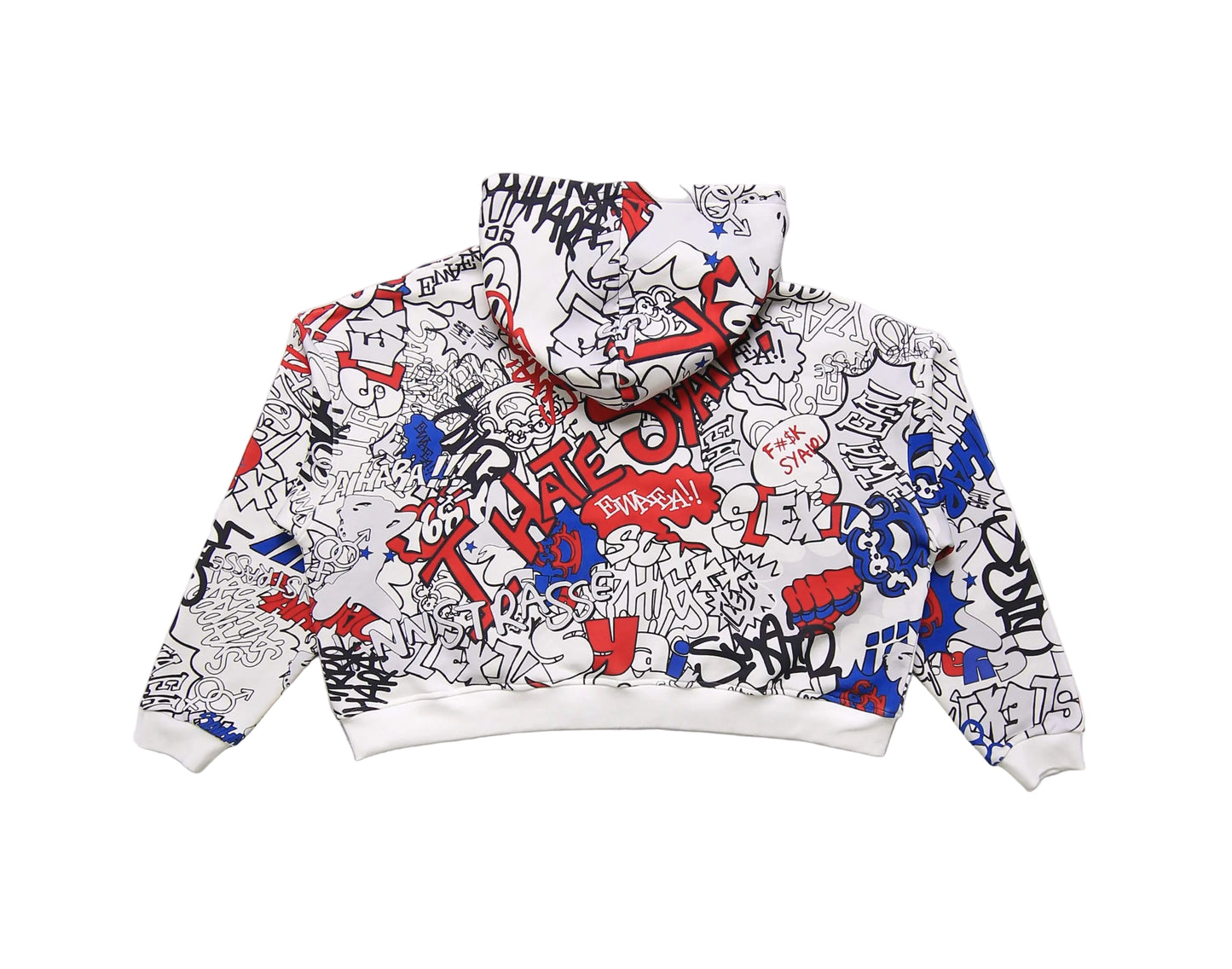 Syair Saihara | Graffiti Zip Up Hoodie - Multi