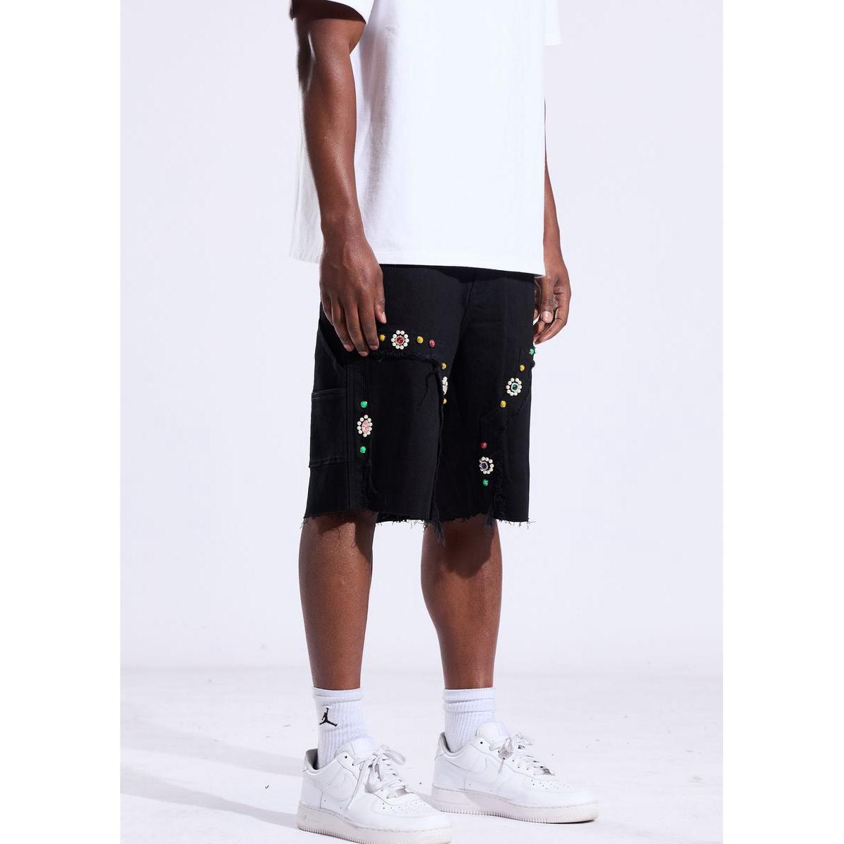 Crysp Denim | Lotus Jorts - Jet Black