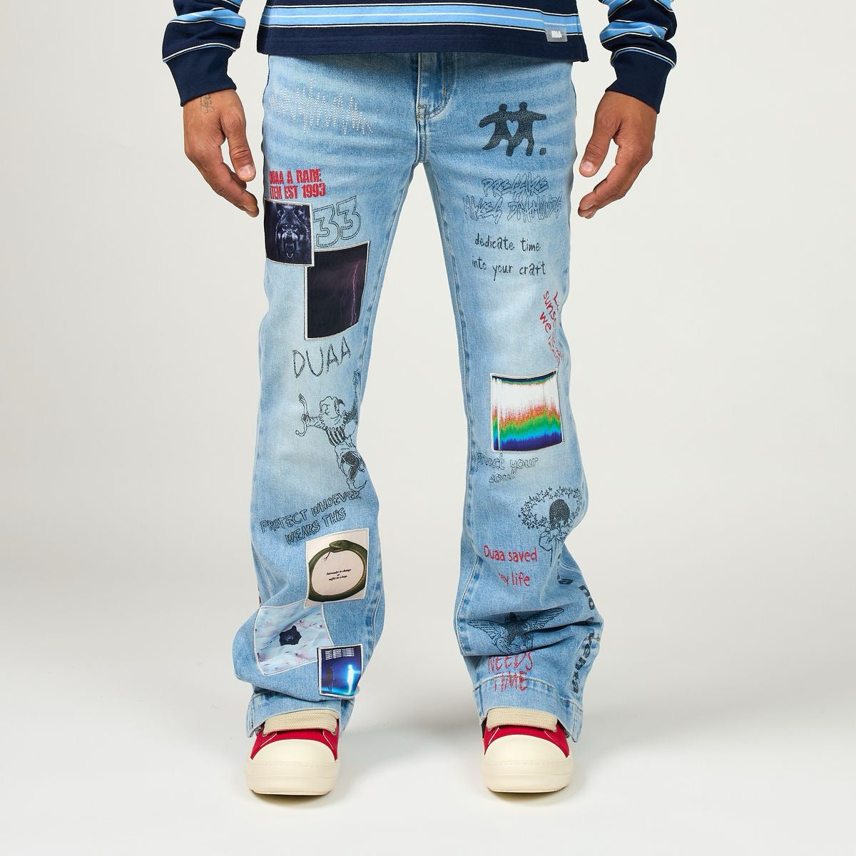 Duaa | Heart Control Stacked Denim