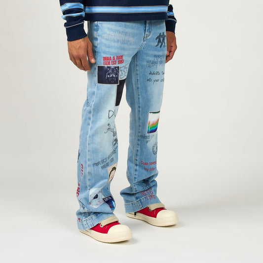 Duaa | Heart Control Stacked Denim