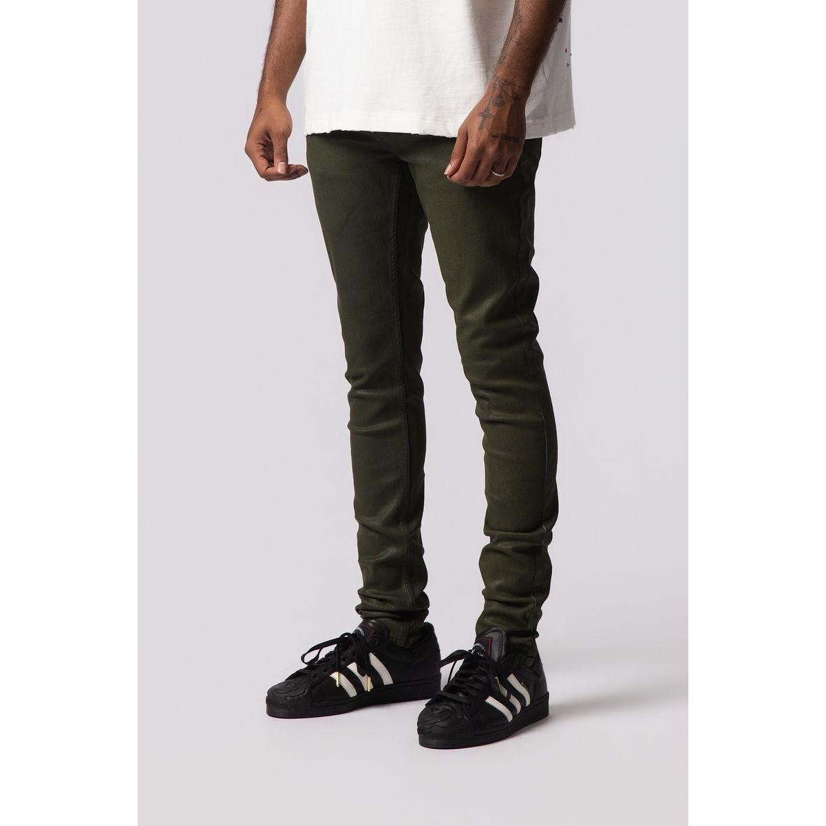 Serenede | Onyx Skinny Jeans - Olive