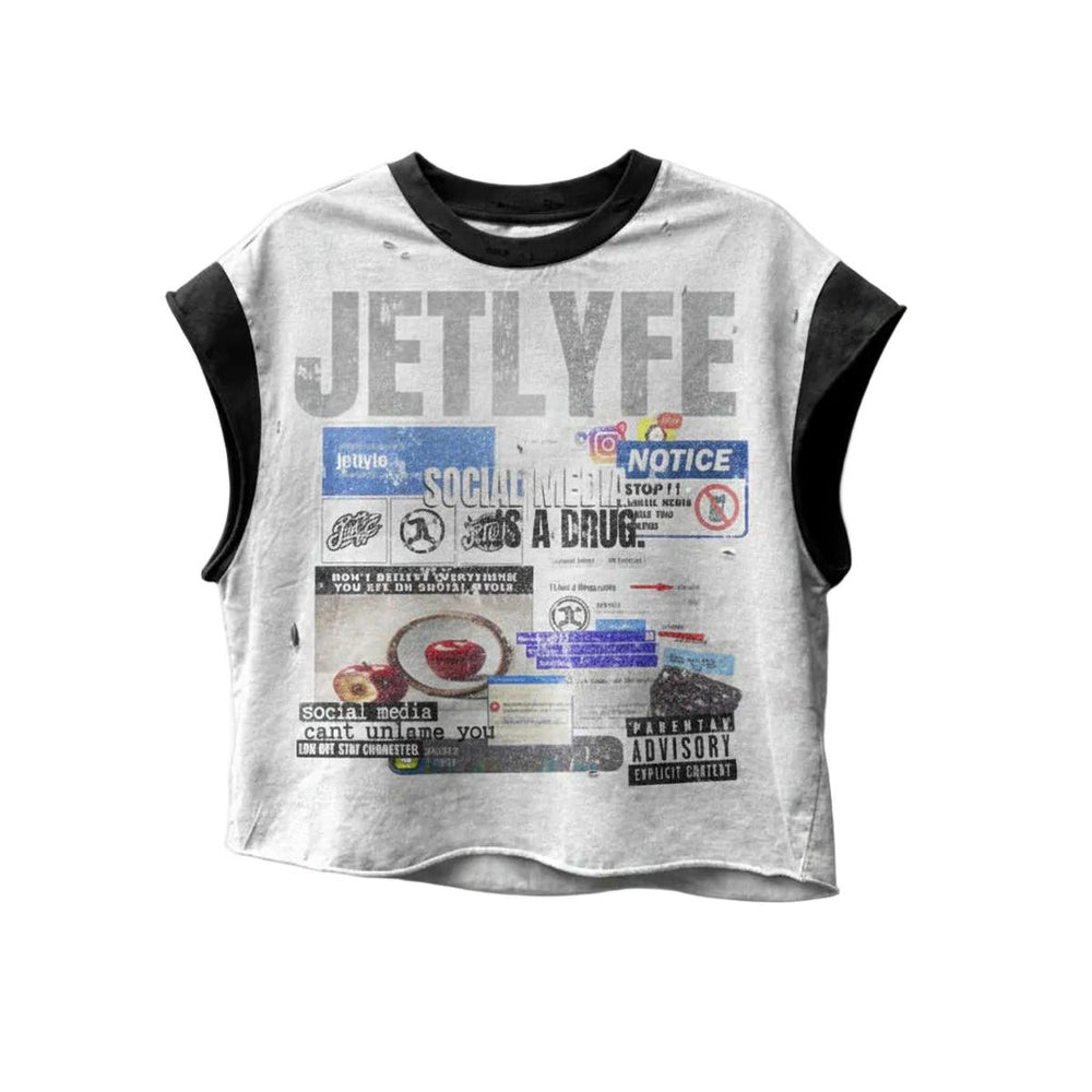 Jetlyfe | Social Media Cut Off Sleeve Tee