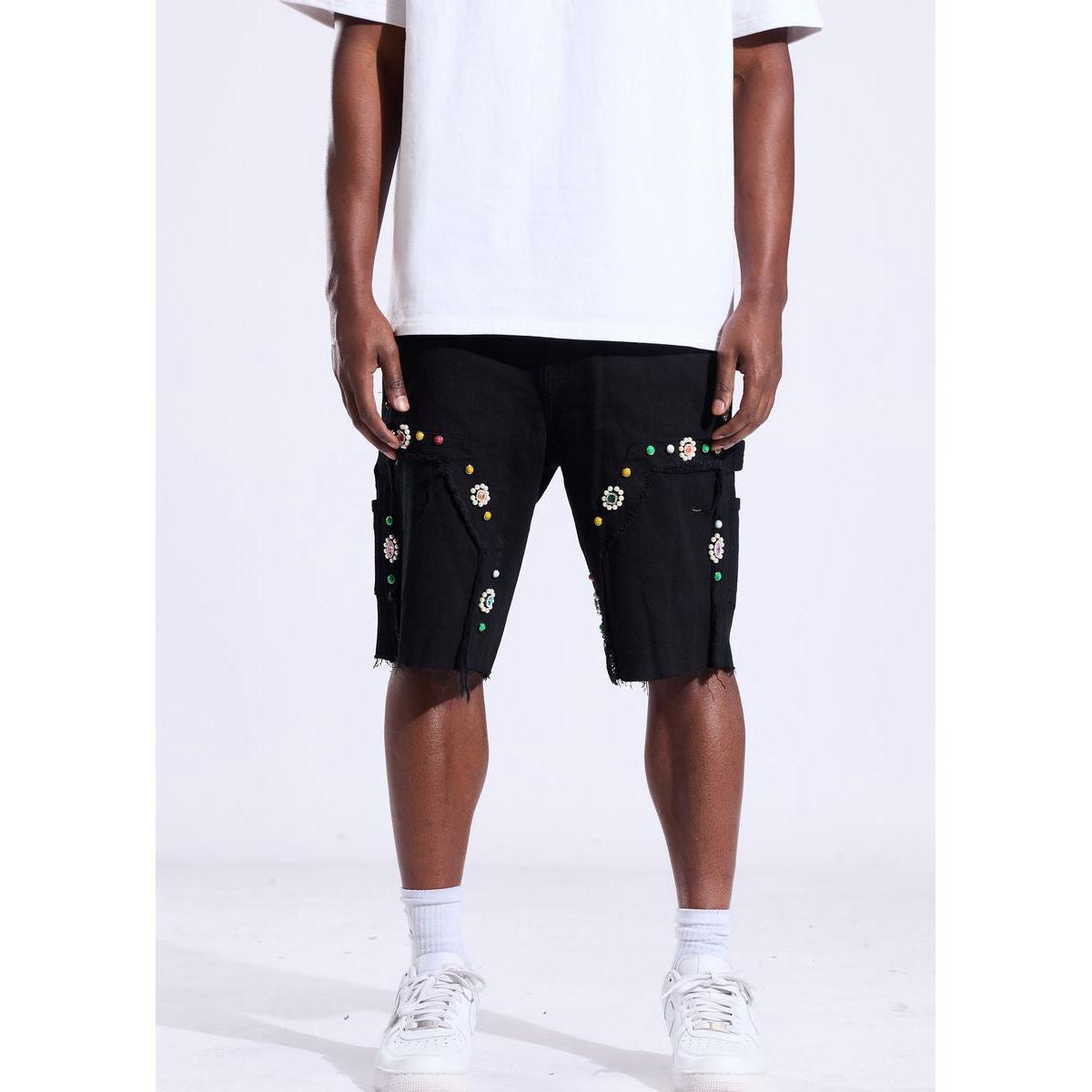 Crysp Denim | Lotus Jorts - Jet Black
