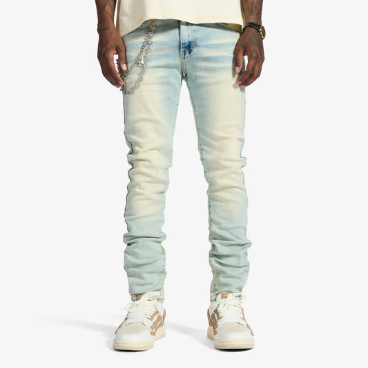 Melee |  Milky Way Skinny Jeans - Cloud Cream