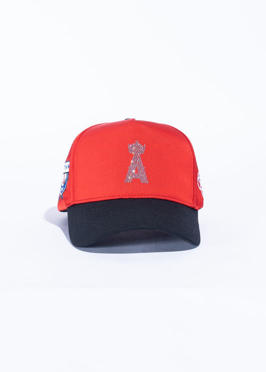Reference | Kingels Crystals Hat - Red Satin