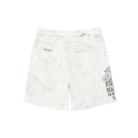Free Refills | Service Grunge Carpenter Jorts - Off White