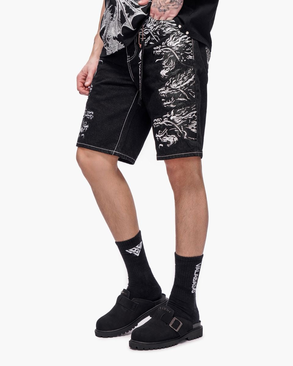 Valabasas | Tsuki Denim Jorts - Jet Black