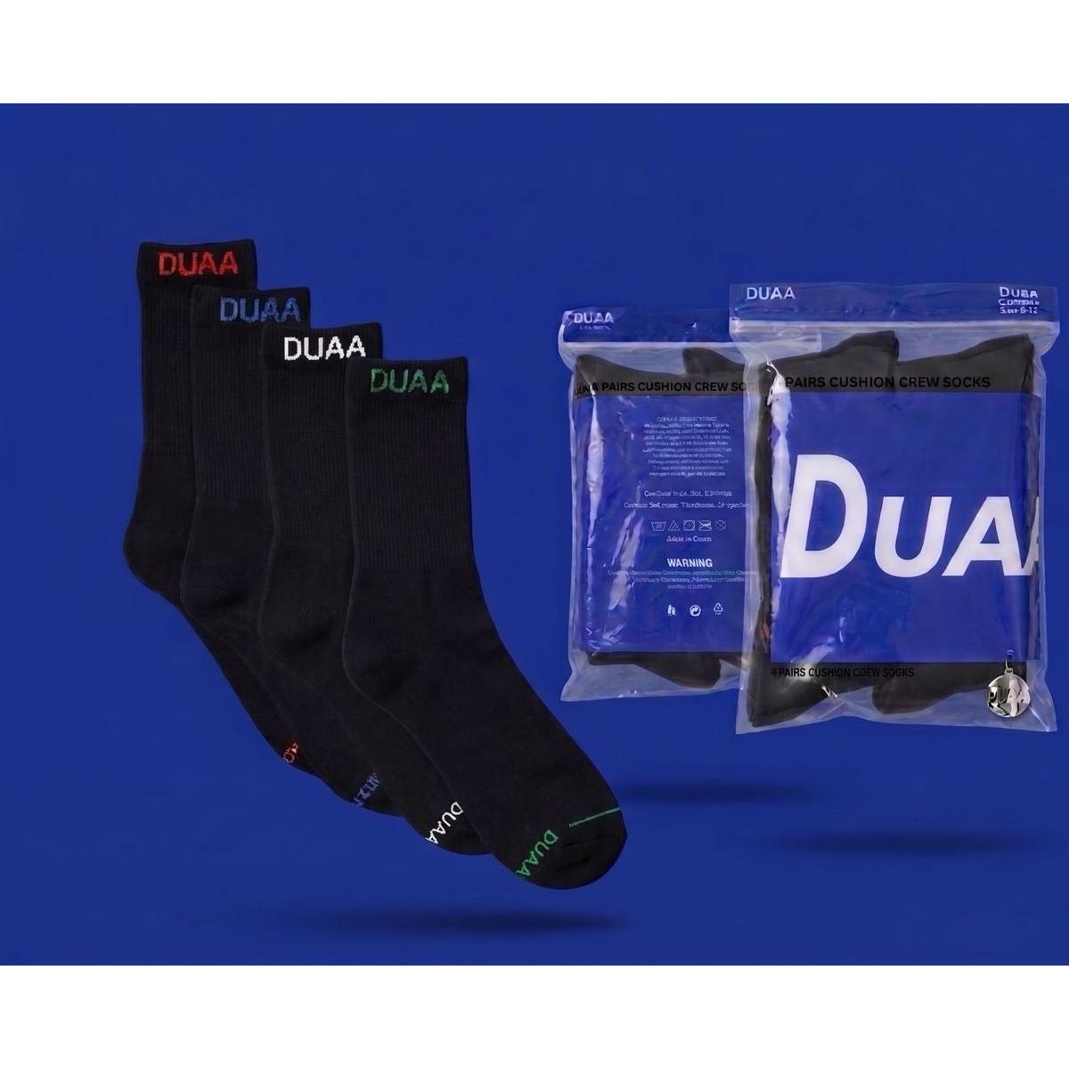 Duaa | Elite Socks 4-Pack - Black