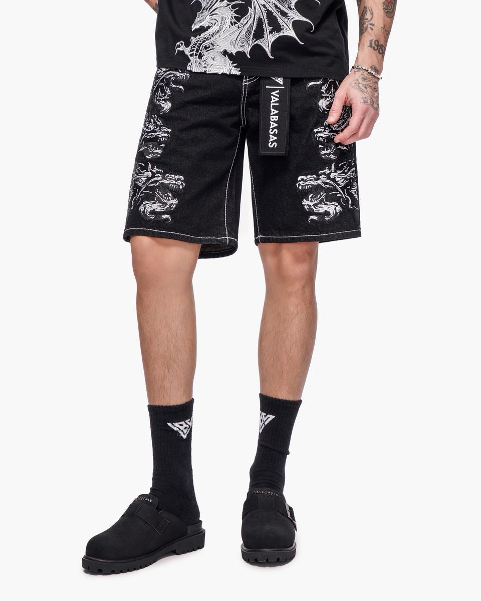 Valabasas | Tsuki Denim Jorts - Jet Black