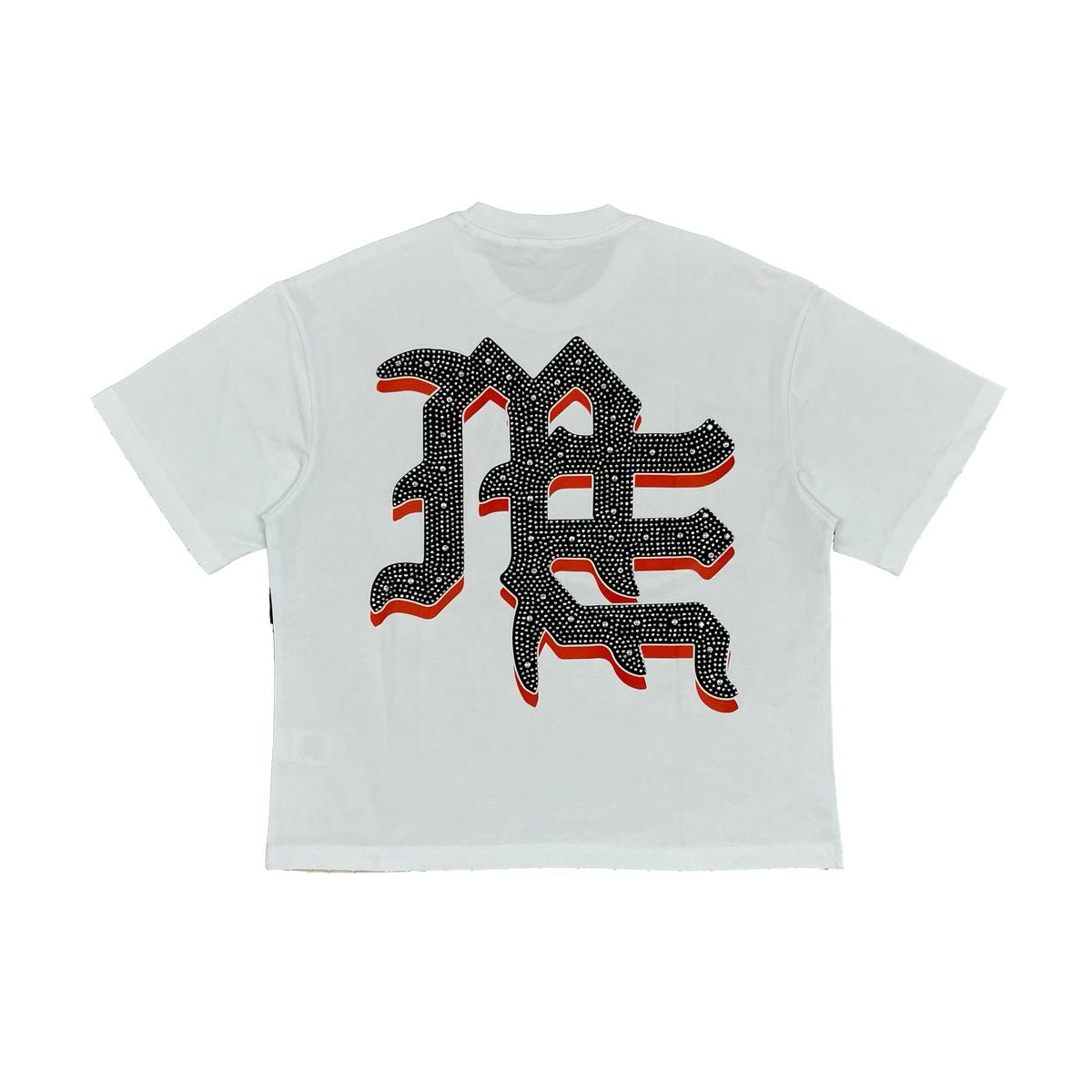 Mixed Emotion | Reaper Rhinestone Tee - White