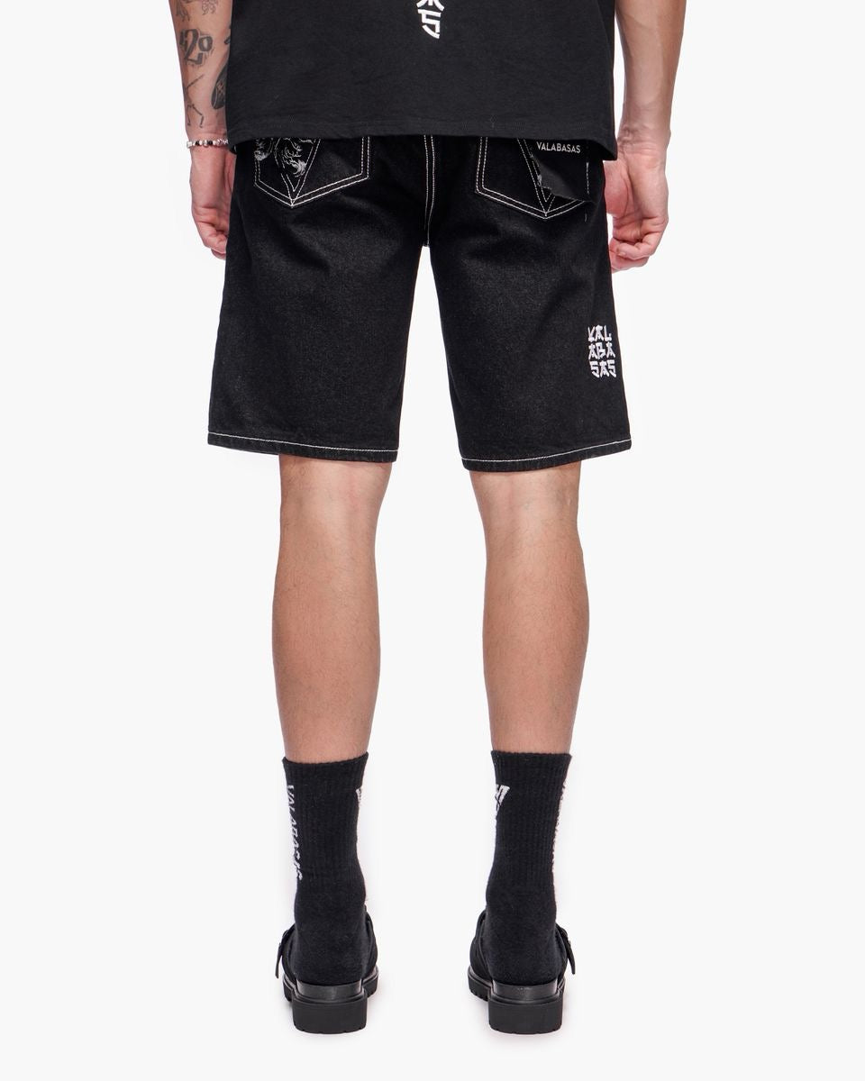 Valabasas | Tsuki Denim Jorts - Jet Black