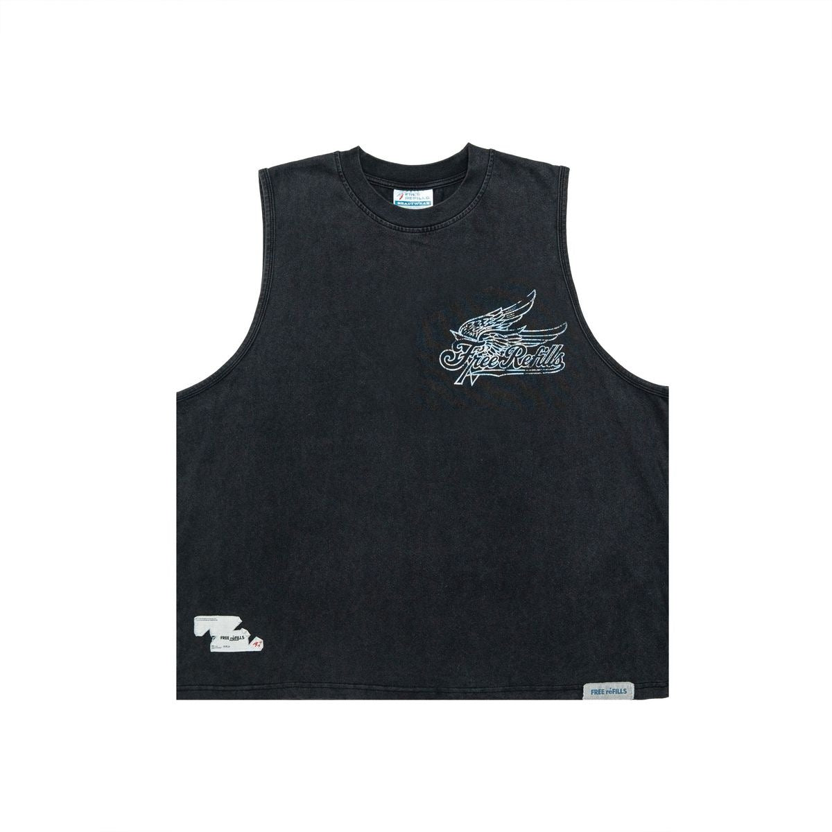 Free Refills | Service Cut Off Tee - Black