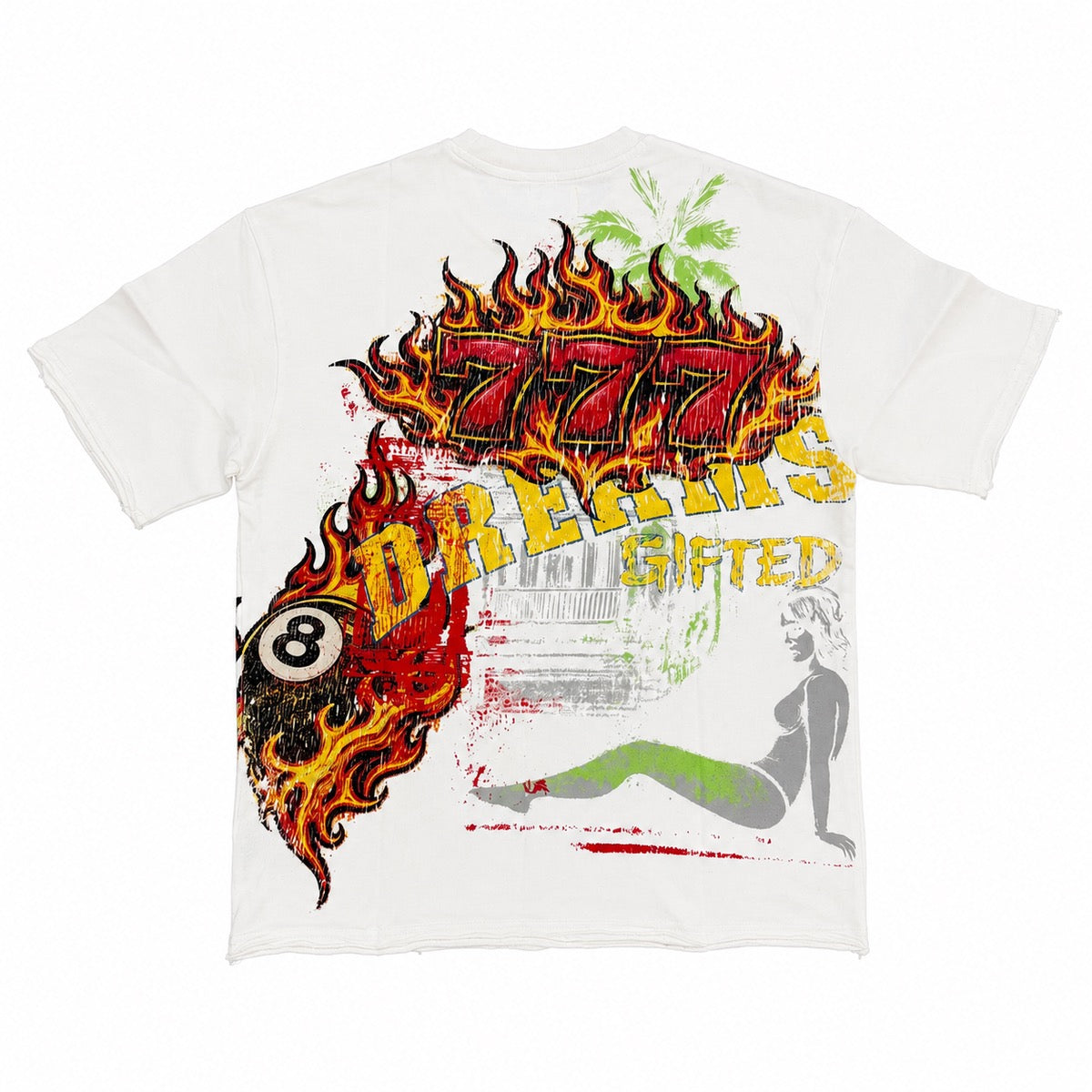 GFTD LA | Dreams Rhinestone Tee - White