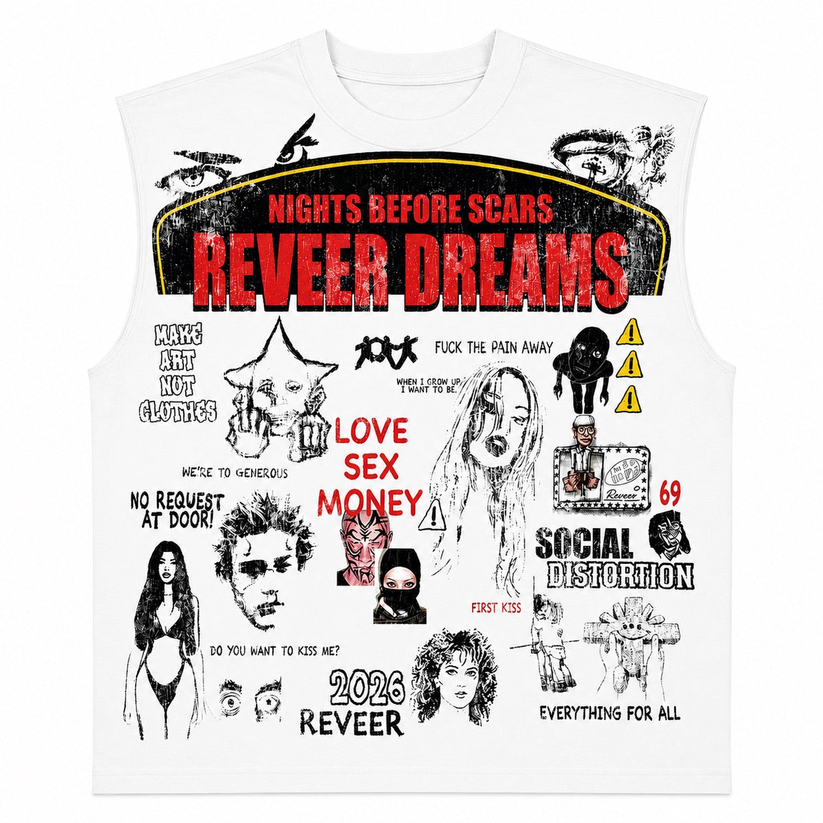 Reveer | "LOVE SEX MONEY" CUT-OFF TEE