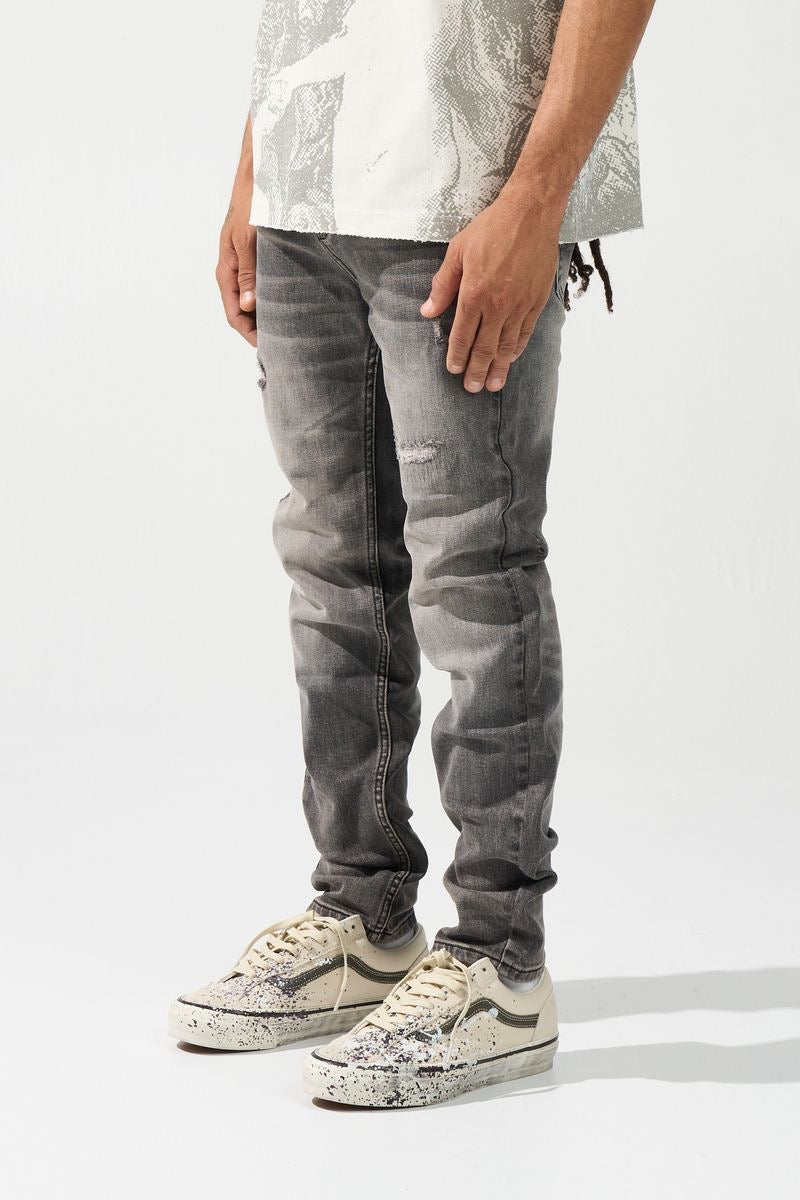 Serenede | Titan Slim Fit Jeans - Grey
