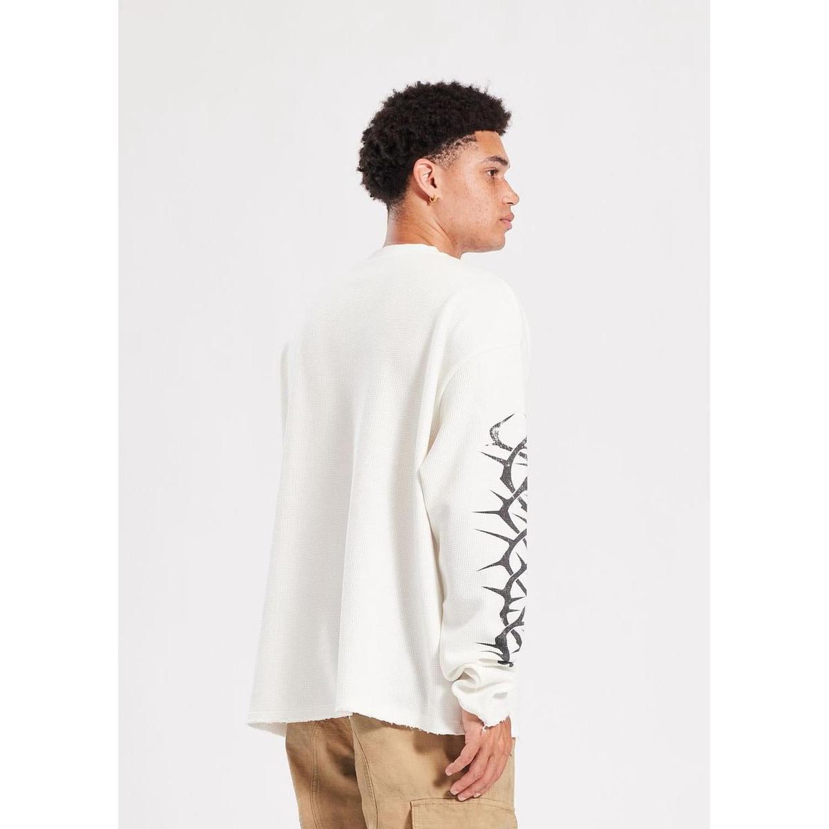 Memory Lane | Bomberhorn Long Sleeve Tee - Vintage White