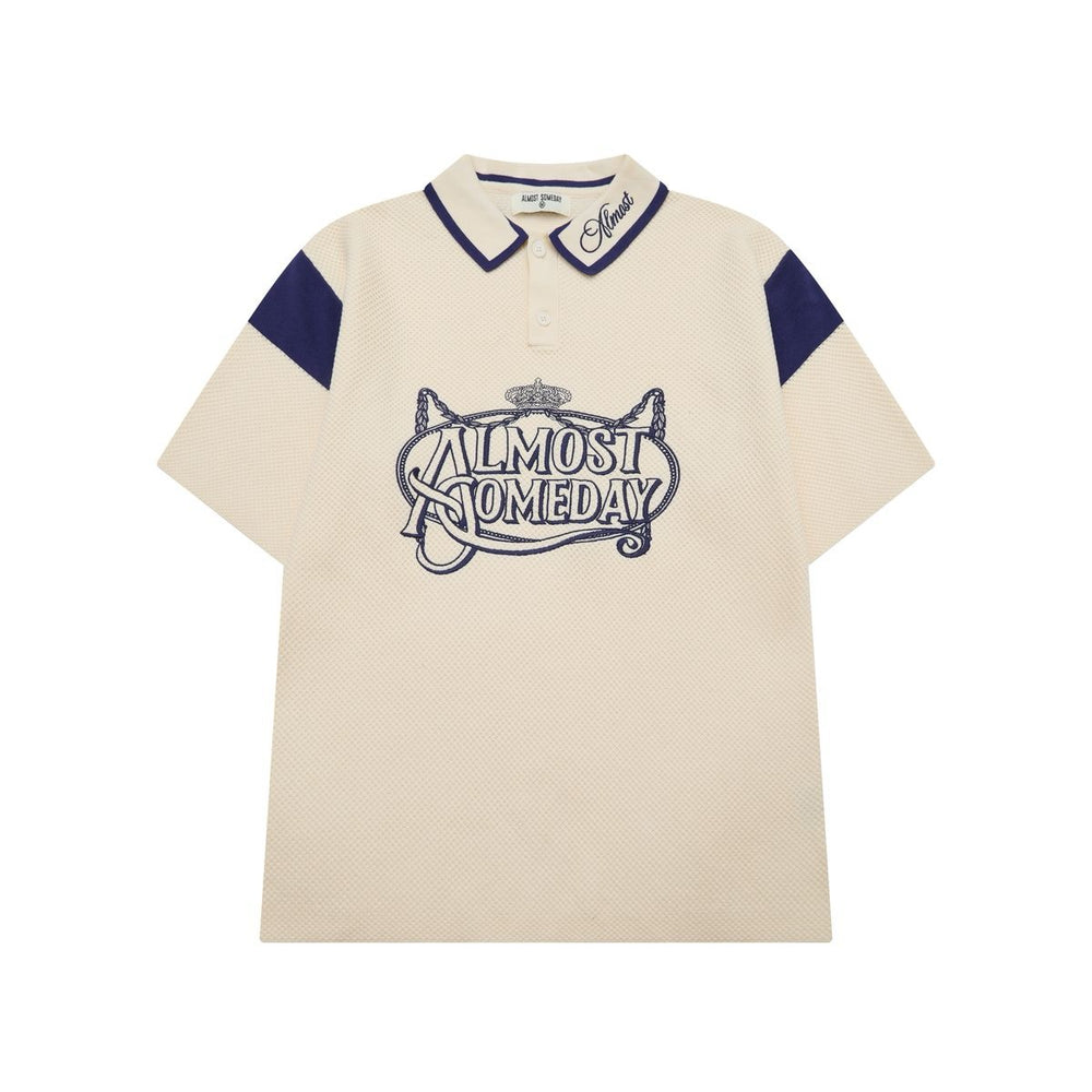 Almost Someday | Clubhouse Knit Polo Tee - Cream