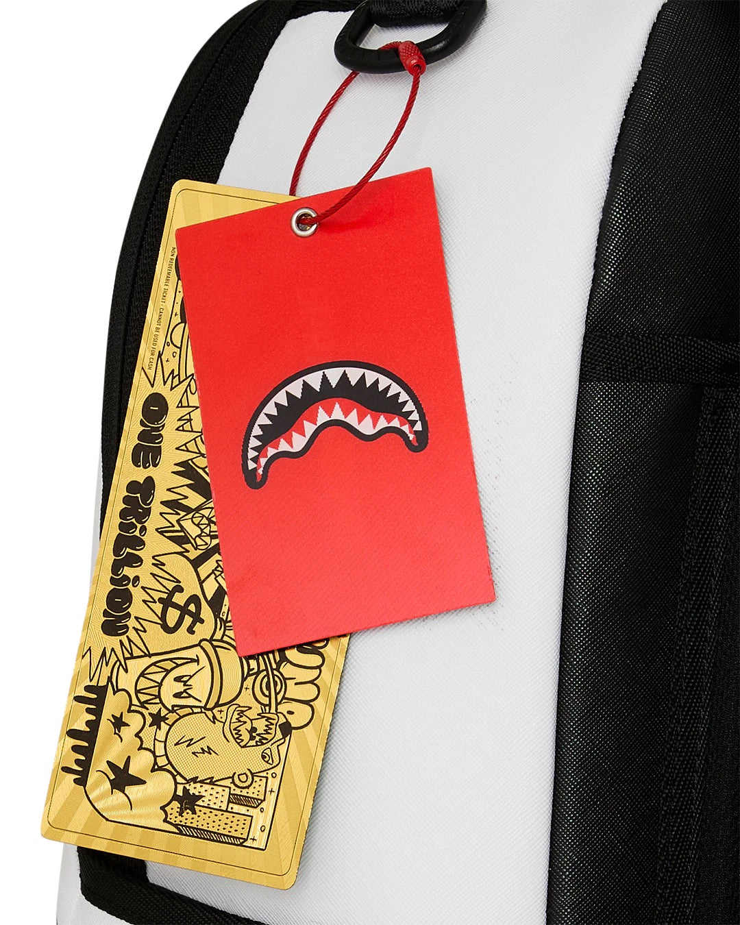 Sprayground Central Shark Bubbly White Backpack