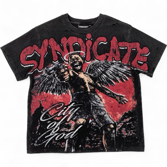 The Syndicate | Little Dice Tee - Black Wash