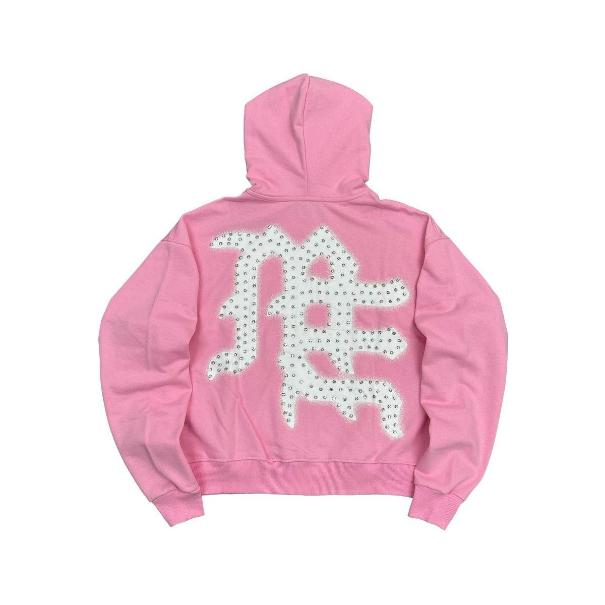 Mixed Emotions | End Rhinestone Hoodie - Pink