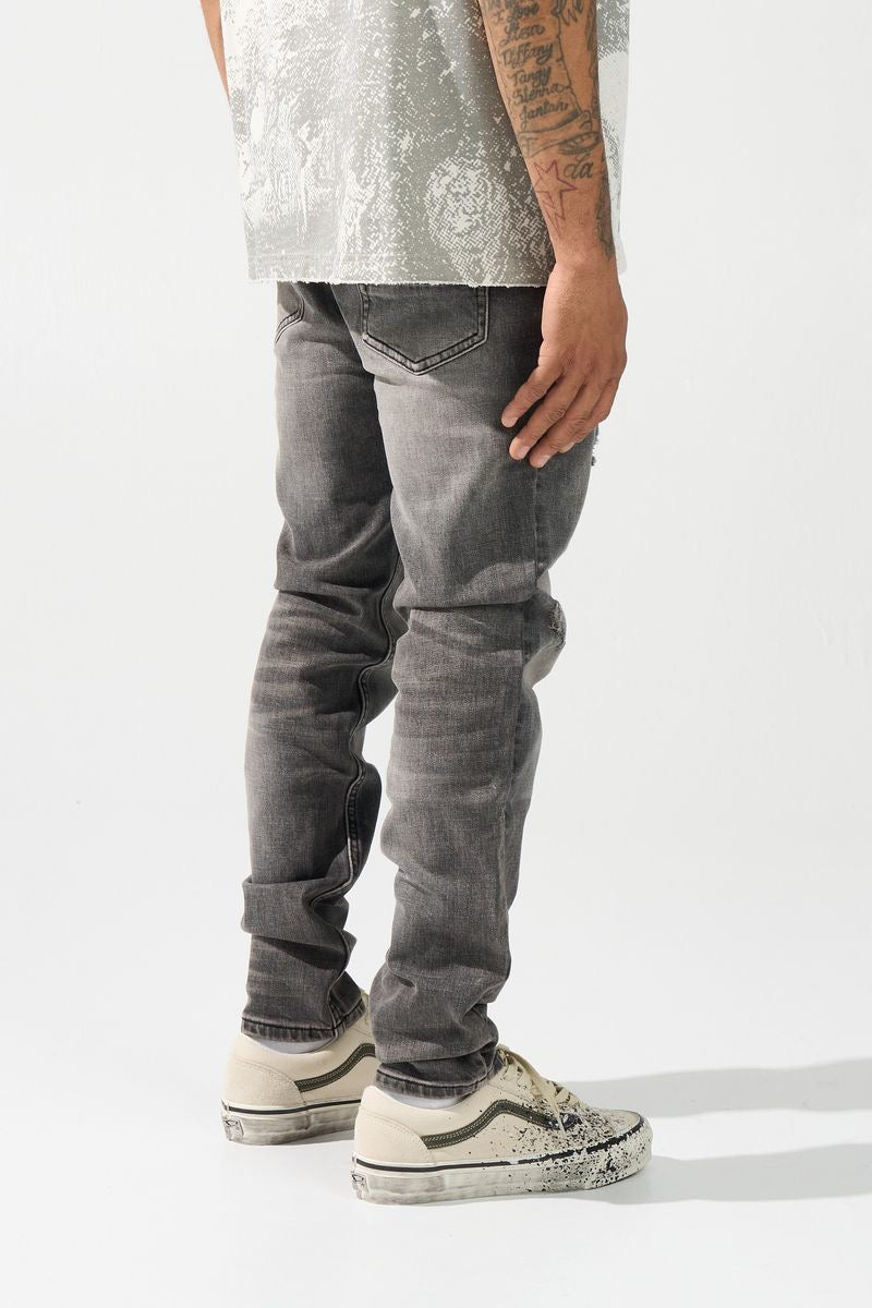 Serenede | Titan Slim Fit Jeans - Grey