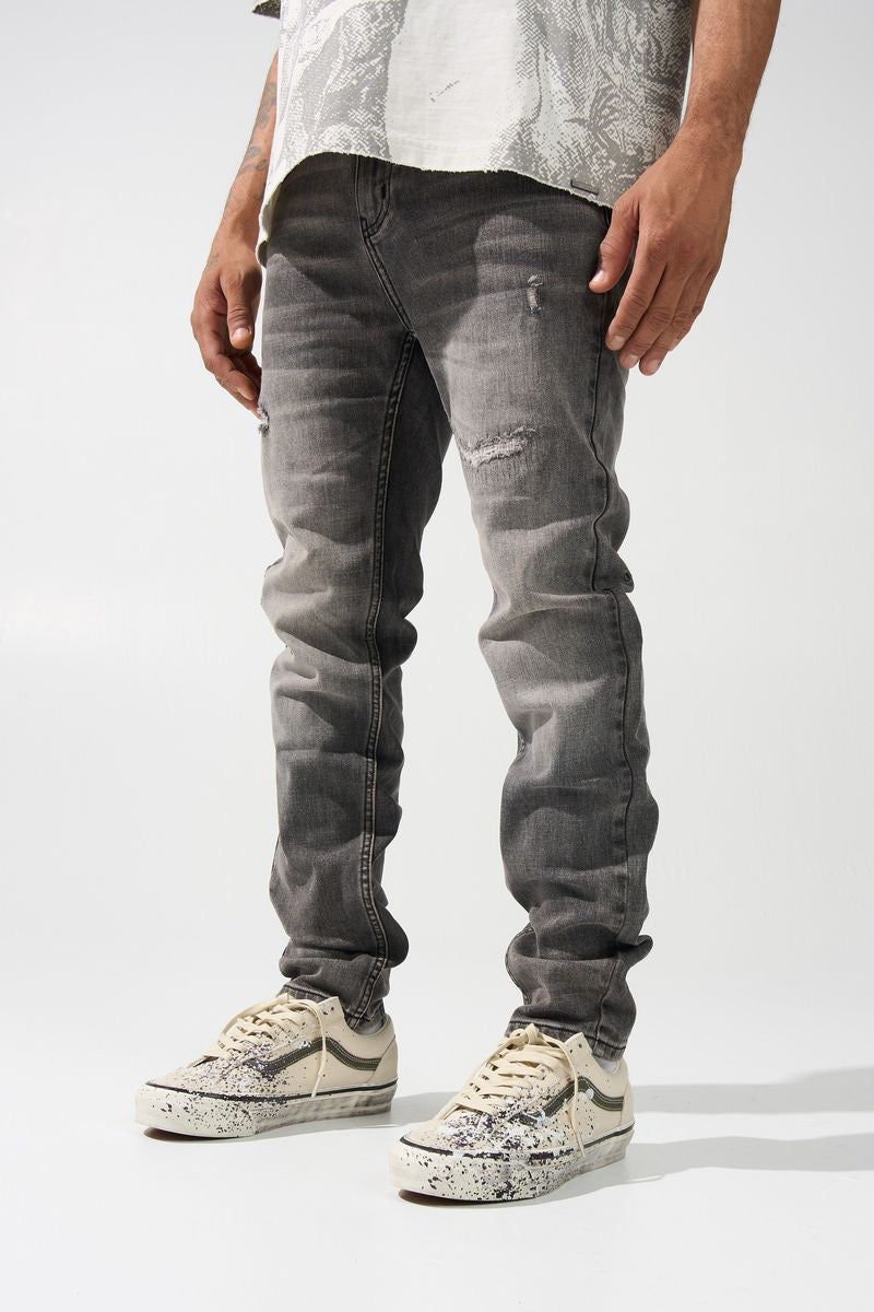 Serenede | Titan Slim Fit Jeans - Grey