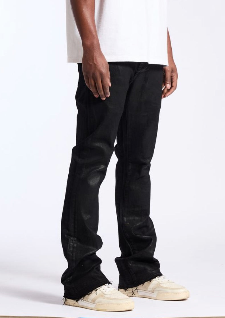 Embellish | Raider Stacked Pants - Black Wax