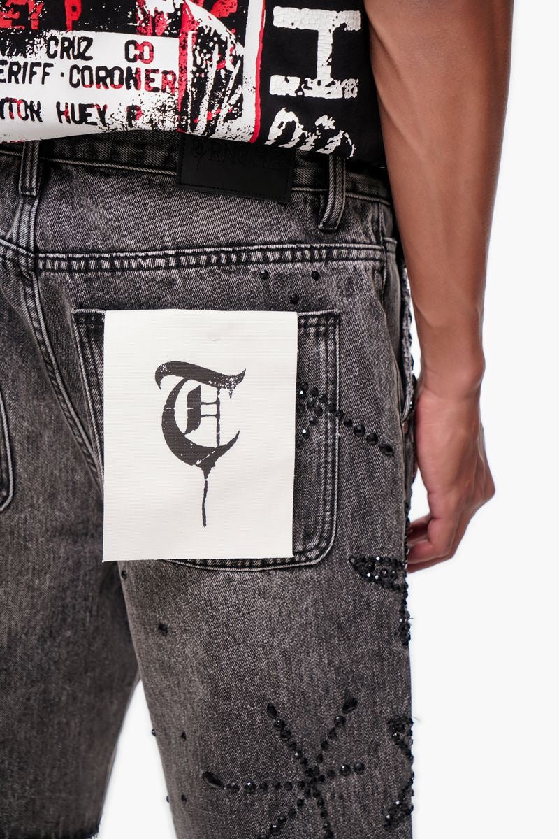 Trnchs | Venom Jorts - Grey Wash
