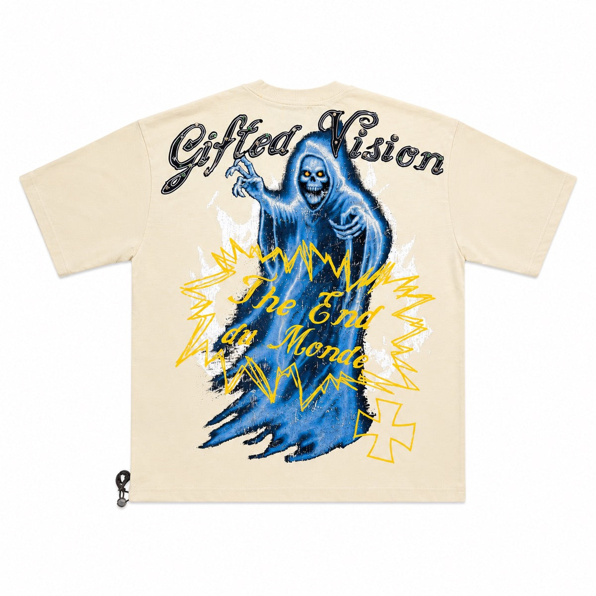 GFTD LA | Vision Rhinestones Tee - Cream