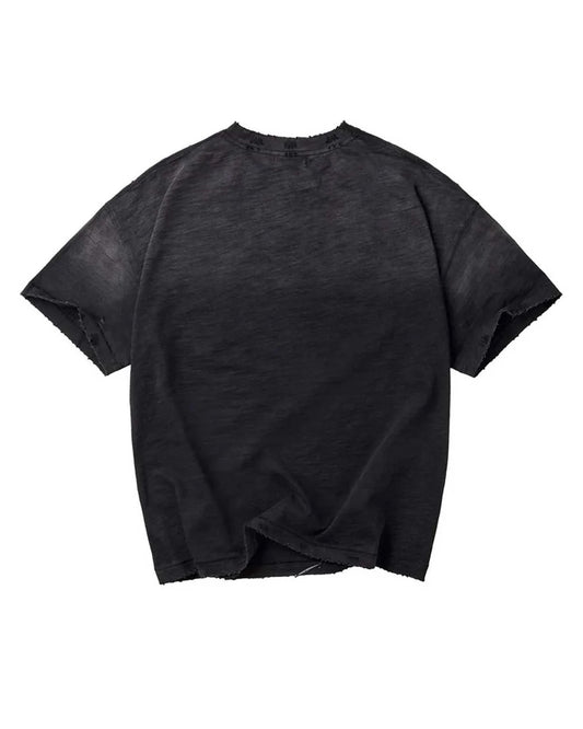 Vale | Smiley Face Tee - Black Wash