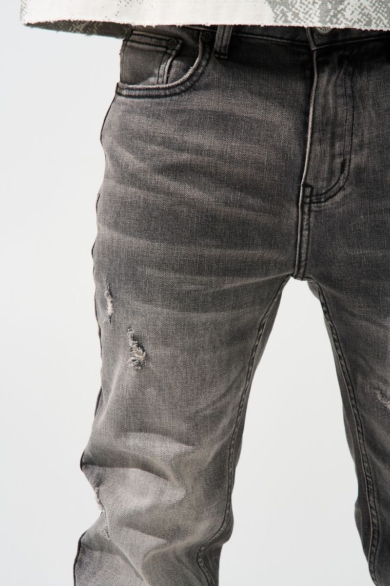 Serenede | Titan Slim Fit Jeans - Grey