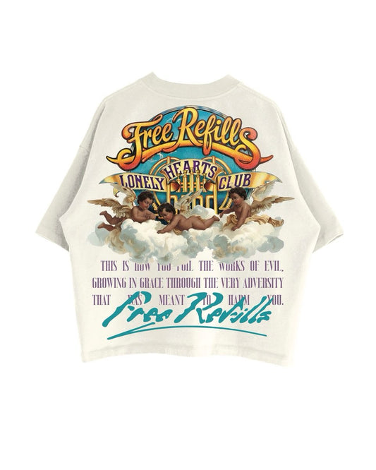Free Refills | Lonely Hearts Tee - Cream