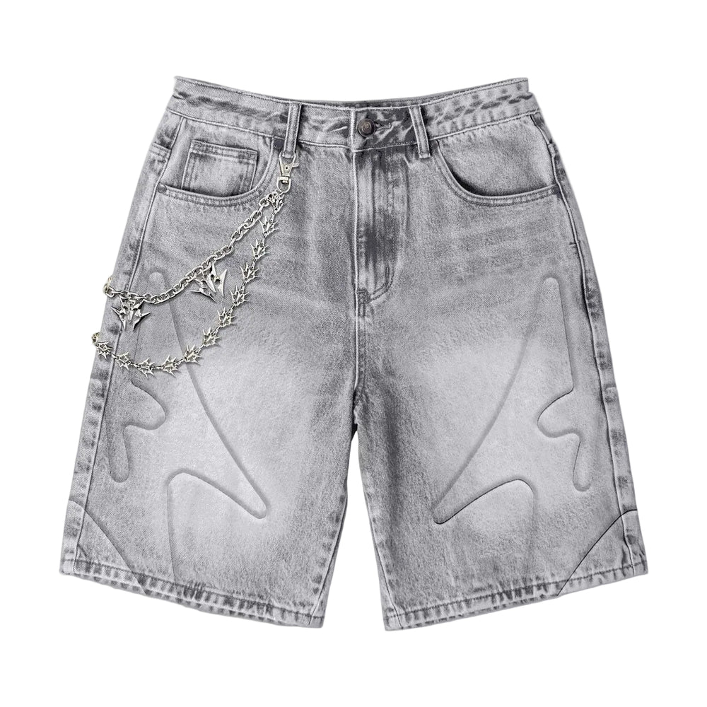 Melee | Shogun Embossed Denim Jorts