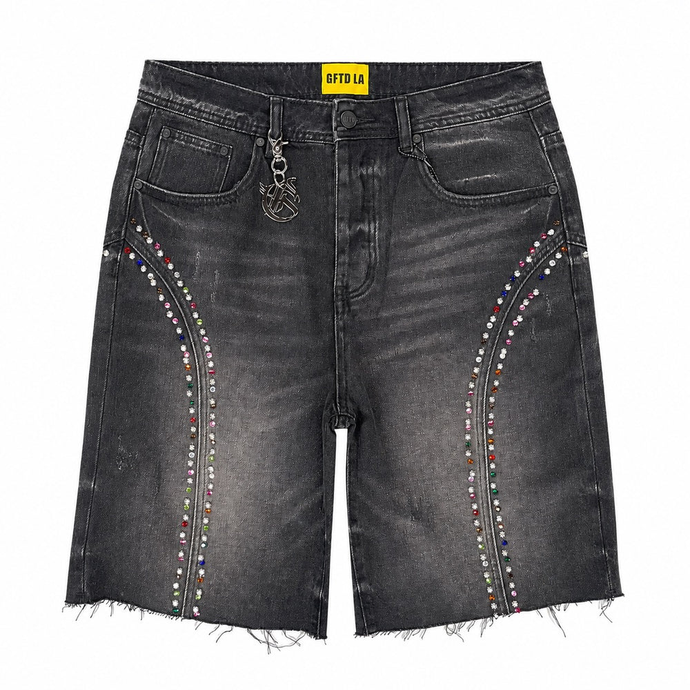 GFTD | Fisk Jorts - Black Wash