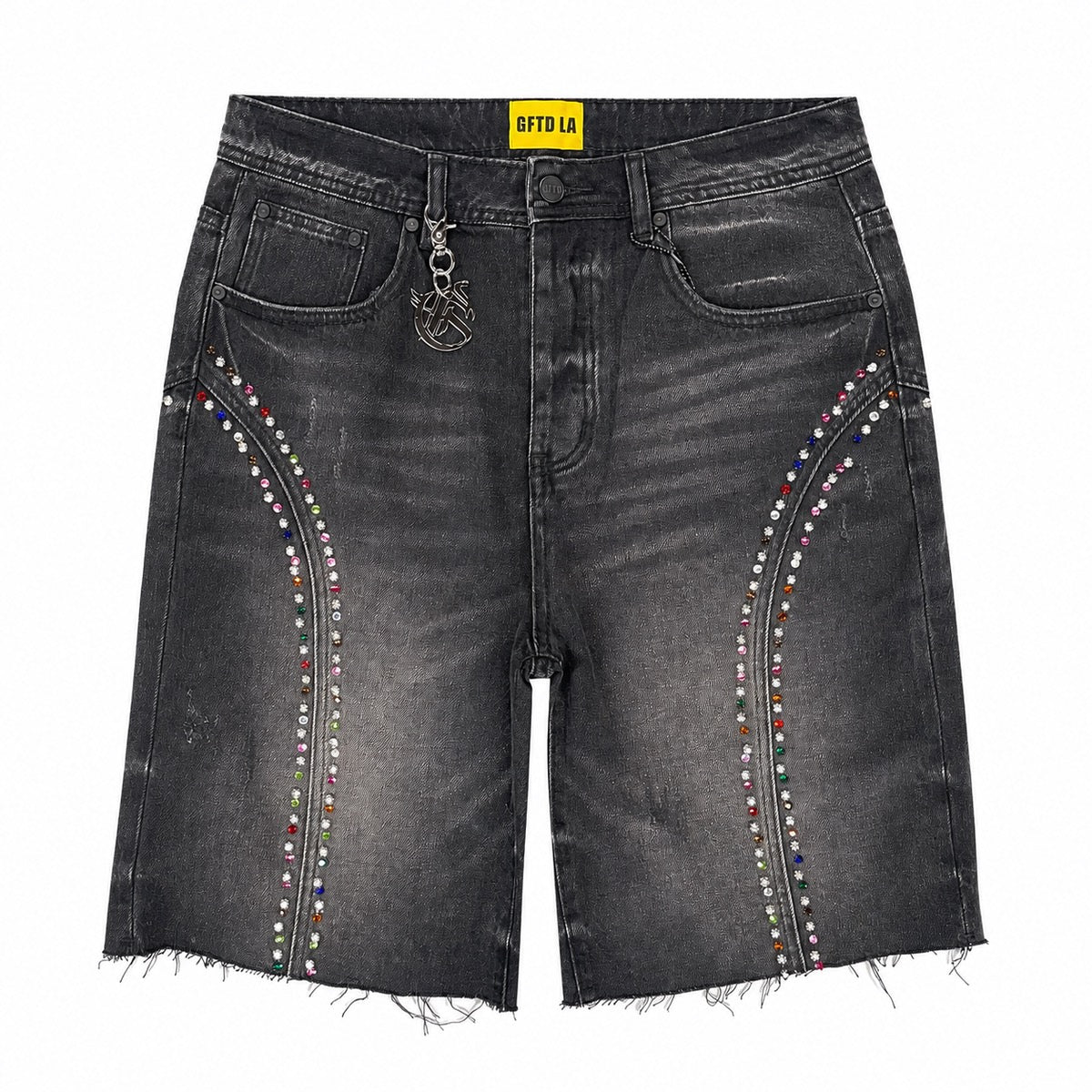 GFTD | Fisk Jorts - Black Wash
