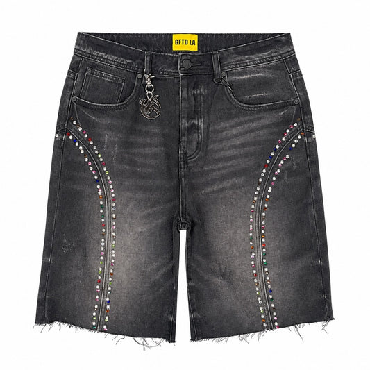 GFTD | Fisk Jorts - Black Wash
