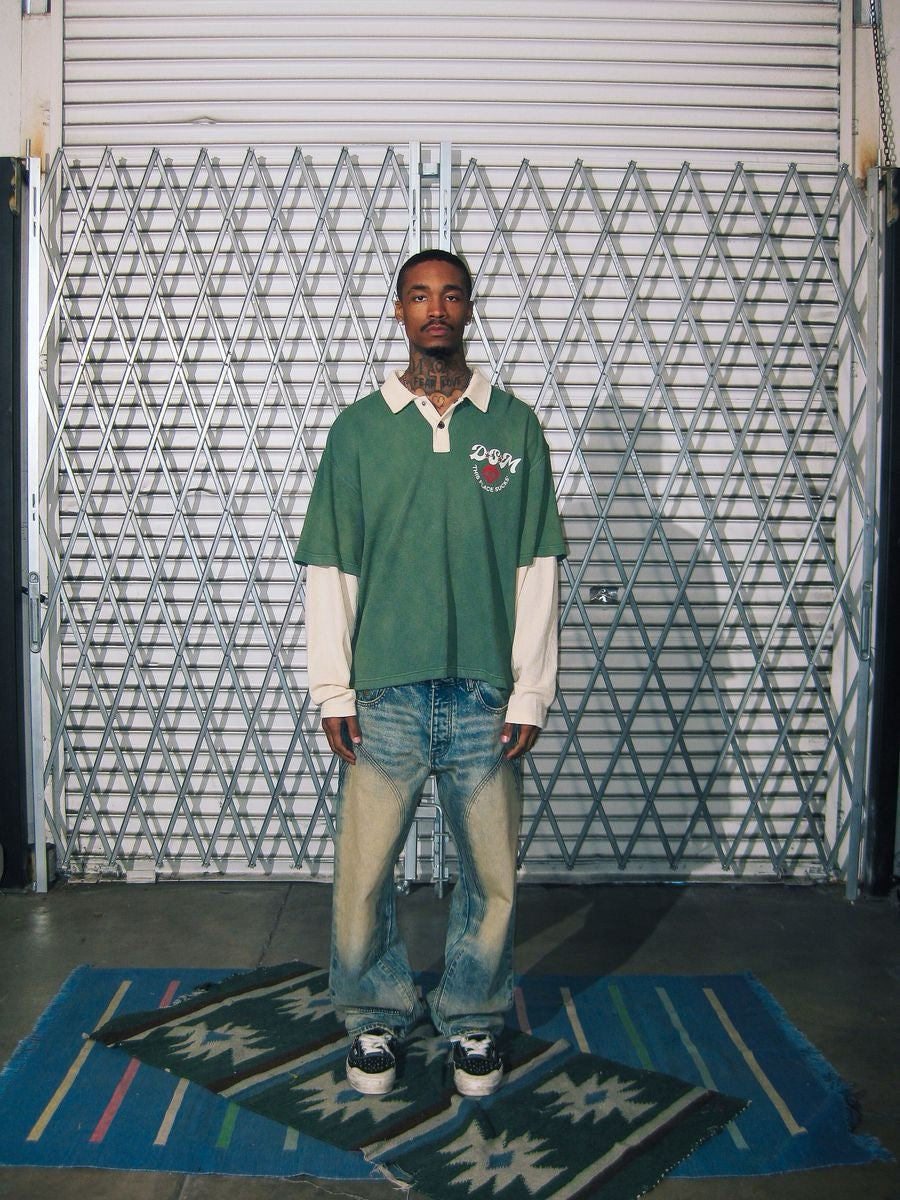 Diet Starts Monday | Hollywood Waffle Long Sleeve Polo