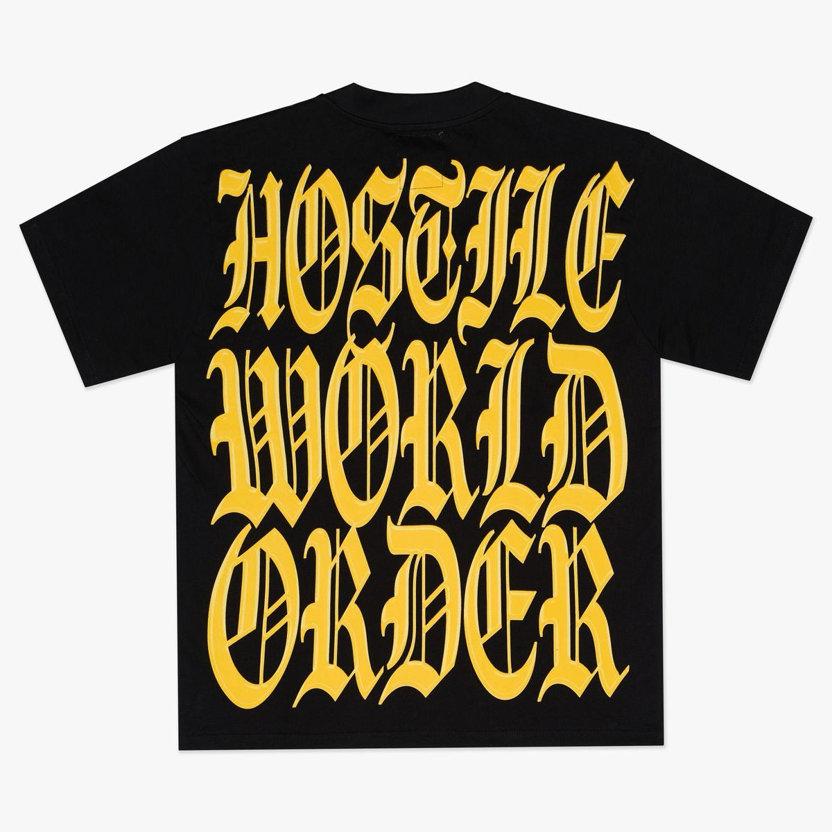 XHostile | World Order Tee - Black/Yellow