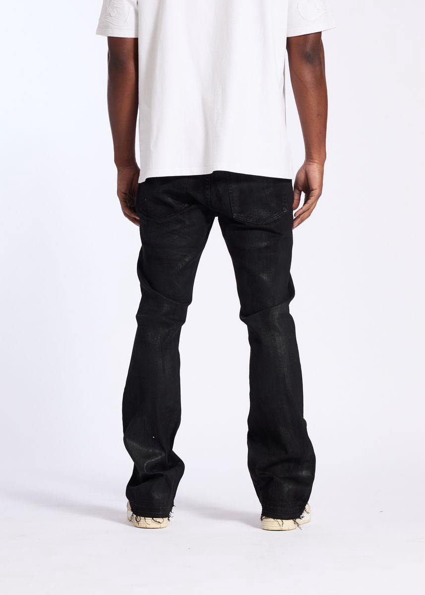 Embellish | Raider Stacked Pants - Black Wax