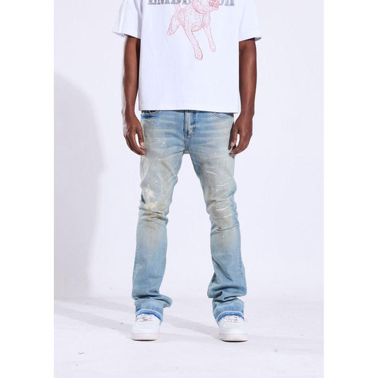Crysp Denim | Arch Stacked Jeans - Light Blue