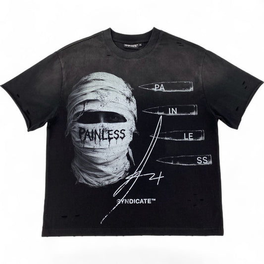 The Syndicate | Painless Tee - Black Wash